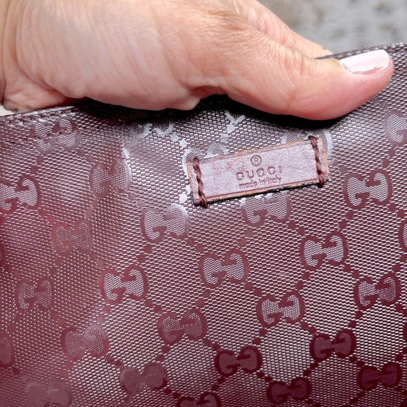 Gucci Coated GG canvas Burgundy Messenger Bag - Picture 5 of 15